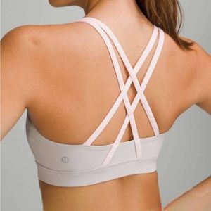 New Lululemon Energy Bra - Grey/Pink Size 2